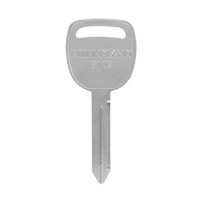 HILLMAN Traditional Key Automotive Key Blank Double For GM Silver