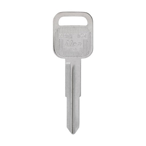 HILLMAN Traditional Key Automotive Key Blank Double For Isuzu Silver