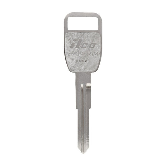 HILLMAN Traditional Key Automotive Key Blank Double For Land Rover Silver