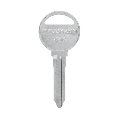 HILLMAN Traditional Key Automotive Key Blank Double For Mazda Silver