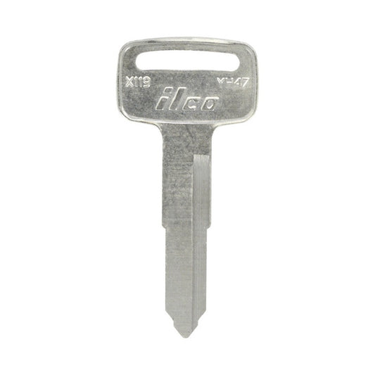 HILLMAN Traditional Key Automotive Key Blank Double For Yamaha Silver
