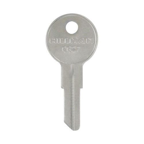 HILLMAN Traditional Key Automotive Key Blank Single For Chicago Silver