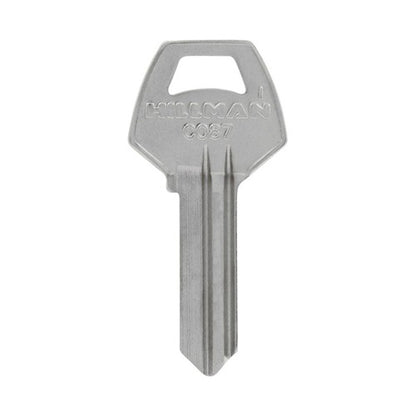 HILLMAN Traditional Key Automotive Key Blank Single For Corbin Silver