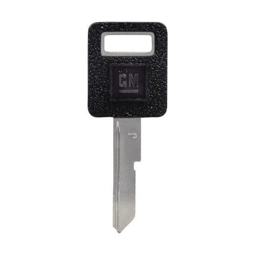 HILLMAN Traditional Key Automotive Key Blank Single For GM Black/Silver
