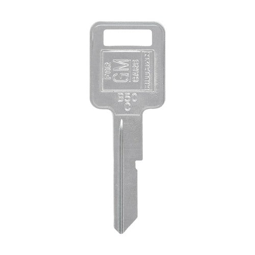 HILLMAN Traditional Key Automotive Key Blank Single For GM Silver