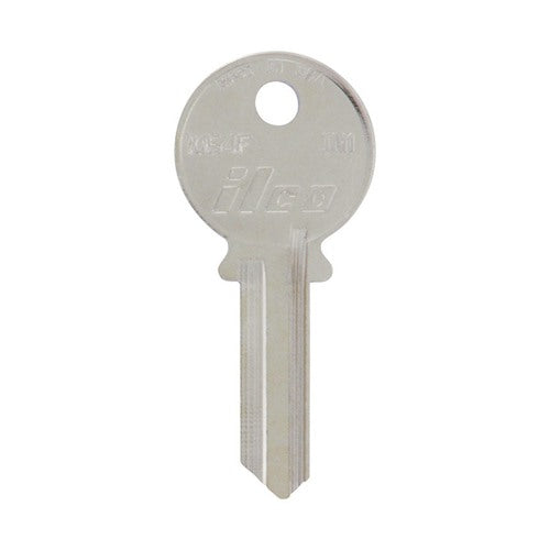 HILLMAN Traditional Key House/Office Key Blank 118 Single For Independent Locks Silver