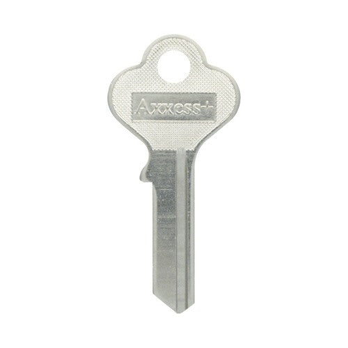 HILLMAN Traditional Key House/Office Key Blank 83 Single For Independent Locks Silver