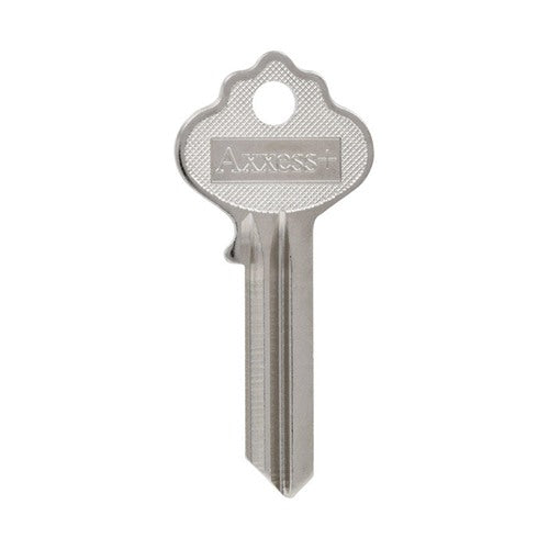 HILLMAN Traditional Key House/Office Key Blank 88 Single For Independent Locks Silver