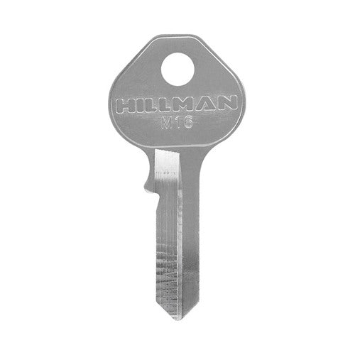 HILLMAN Traditional Key Padlock Key Blank Single For Master Locks Silver