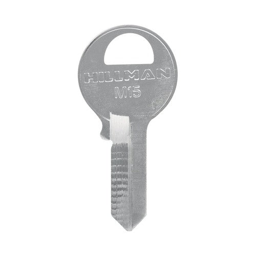 HILLMAN Traditional Key Padlock Key Blank Single For Master Locks Silver