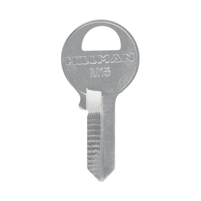 HILLMAN Traditional Key Padlock Key Blank Single For Master Locks Silver