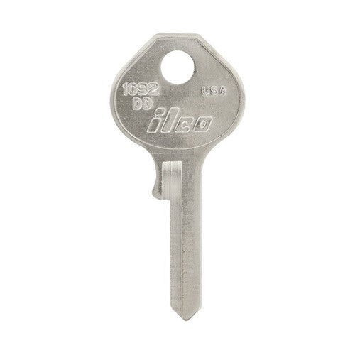 HILLMAN Traditional Key Padlock Universal Key Blank Single Silver