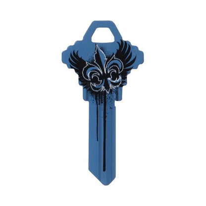 HILLMAN Wackey Blue Wings House/Office Universal Key Blank Single Blue