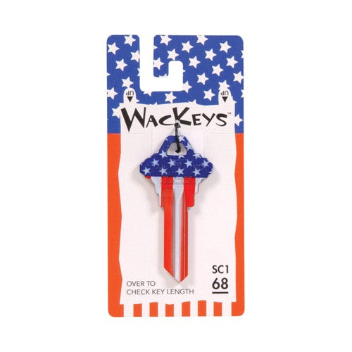 HILLMAN Wackey Flag House/Office Universal Key Blank Single