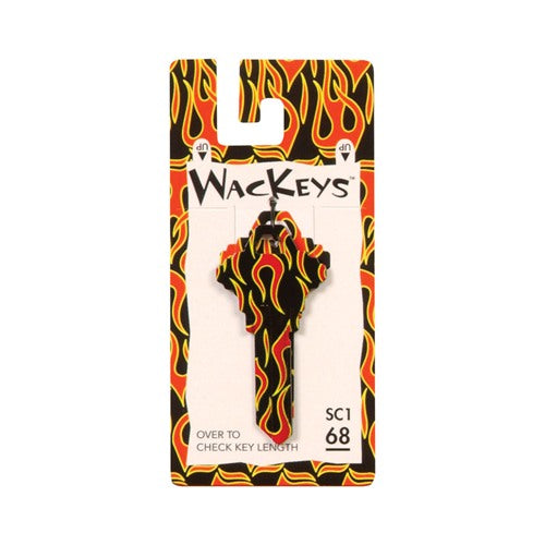 HILLMAN Wackey Flames House/Office Universal Key Blank Single