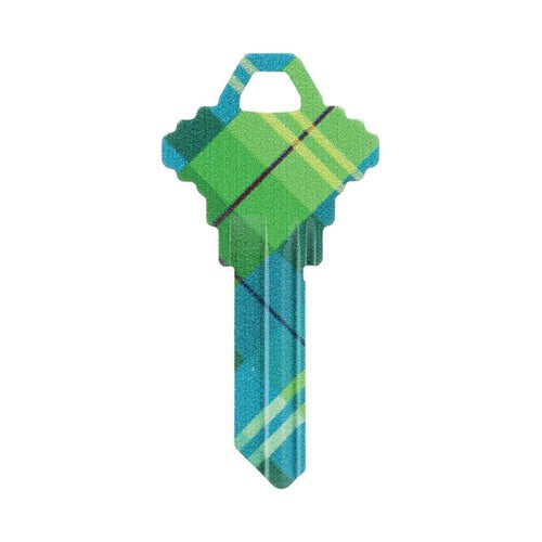 HILLMAN Wackey Plaid House/Office Universal Key Blank Single