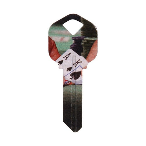 HILLMAN Wackey Poker House/Office Universal Key Blank Single