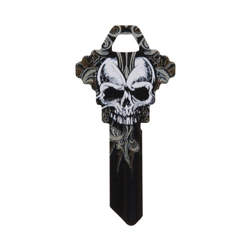 HILLMAN Wackey Skull House/Office Universal Key Blank Single