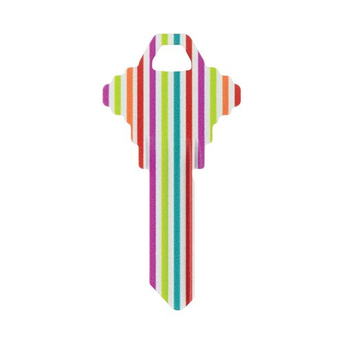 HILLMAN Wackey Stripes House/Office Universal Key Blank Single