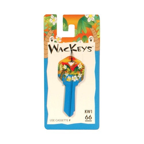 HILLMAN Wackey Tropical House/Office Universal Key Blank Single Black