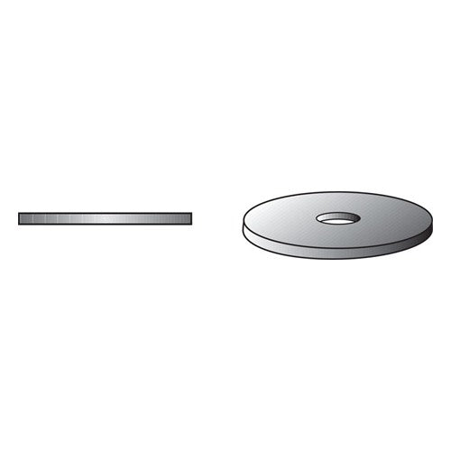 HILLMAN Zinc-Plated Steel 1/4 in. Fender Washer 100 pk