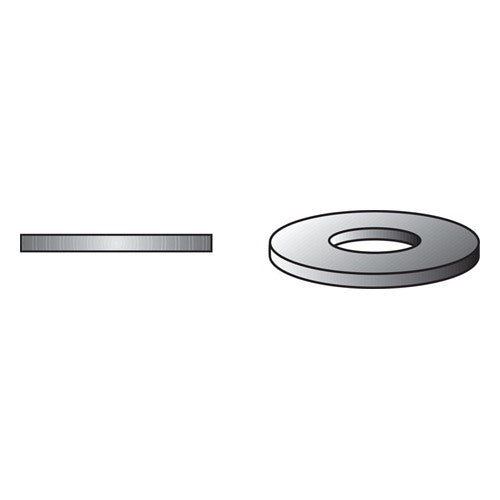 HILLMAN Zinc-Plated Steel 1/4 in. SAE Flat Washer 100 pk