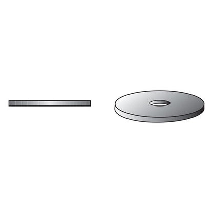 HILLMAN Zinc-Plated Steel 3/8 in. Fender Washer 100 pk