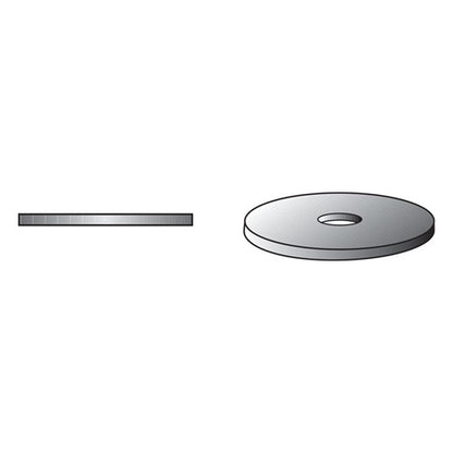 HILLMAN Zinc-Plated Steel 5/16 in. Fender Washer 100 pk