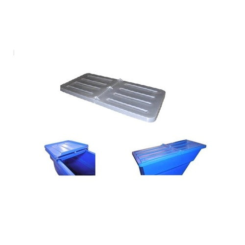Hinged Lids For Nestable Tilt Trucks & Self-Dumping Hoppers