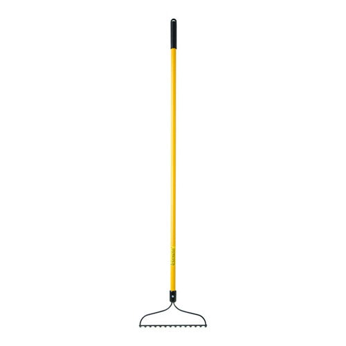 Home Plus 61 in. 14 Tine Steel Bow Rake Fiberglass Handle