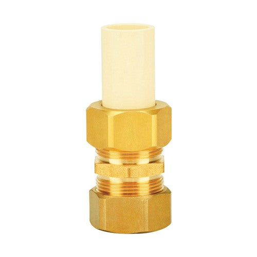 Homewerks Schedule 40 3/4 in. Compression X 3/4 in. Compression CPVC/Brass Adapter Coupling — Model 546-34-78-B