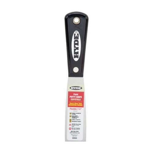 Hyde 1-1/4 in. W X 7-3/4 in. L High-Carbon Steel Flexible Putty Knife