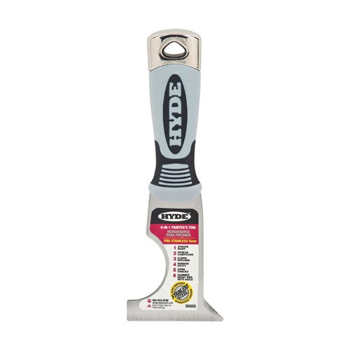 Hyde 2-1/2 in. W Stainless Steel 6-in-1 Painter's Tool