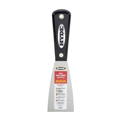 Hyde 2 in. W X 7-3/4 in. L High-Carbon Steel Flexible Putty Knife