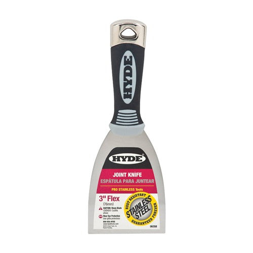Hyde 3 in. W Stainless Steel Flexible Scraper