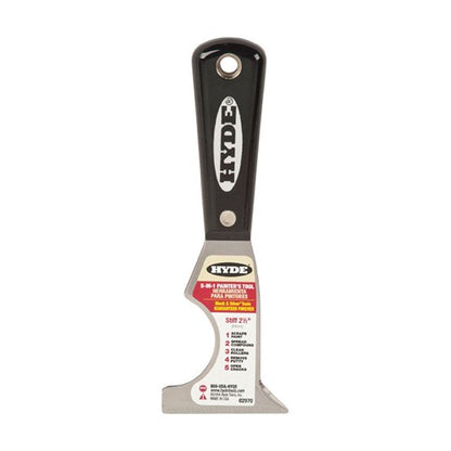Hyde Black & Silver 2-1/2 in. W Steel 5-in-1 Multi-Purpose Scraper Tools