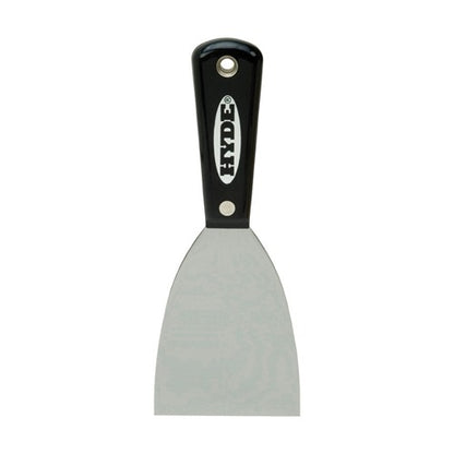 Hyde Black & Silver 3 in. W Carbon Steel Chiseled-Edge Paint Scraper