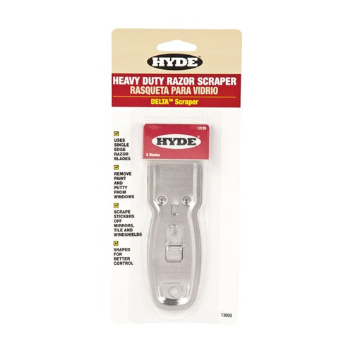 Hyde Delta 1-1/2 in. W Carbon Steel Single-Edge Razor Scraper