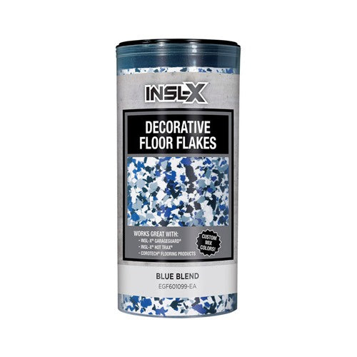 Insl-X Indoor and Outdoor Blue Blend Decorative Floor Flakes 12 oz