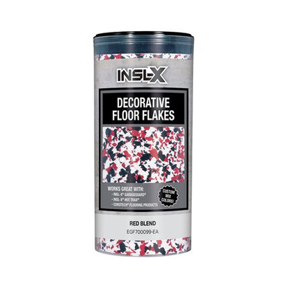 Insl-X Indoor and Outdoor Red Blend Decorative Floor Flakes 12 oz
