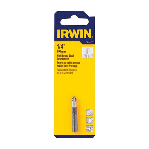 IRWIN 1/4 in. D X 1-17/32 in. L High Speed Steel Countersink 1 pc