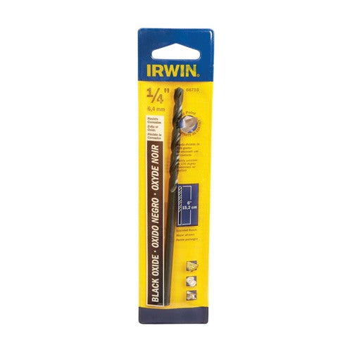 IRWIN 1/4 in. X 6 in. L High Speed Steel Split Point Drill Bit Straight Shank 1 pc