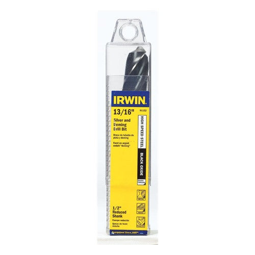 IRWIN 13/16 in. X 6 in. L High Speed Steel Drill Bit Straight Shank 1 pc