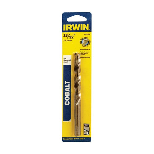 IRWIN 13/32 in. X 5-1/4 in. L Cobalt Alloy Steel Drill Bit Straight Shank 1 pc