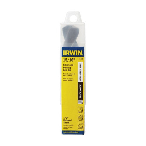 IRWIN 15/16 in. X 6 in. L High Speed Steel Drill Bit Straight Shank 1 pc