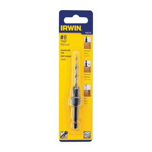 IRWIN 3/8 in. X 11/64 in. D X 4 in. L High Speed Steel Wood Countersink 1 pc