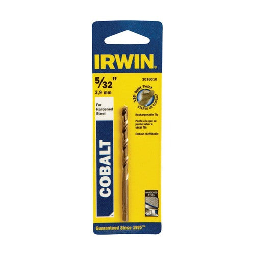 IRWIN 5/32 in. X 3-1/8 in. L Cobalt Alloy Steel Drill Bit Straight Shank 1 pc