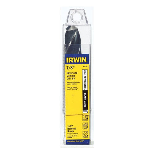 IRWIN 7/8 in. X 6 in. L High Speed Steel Drill Bit Straight Shank 1 pc