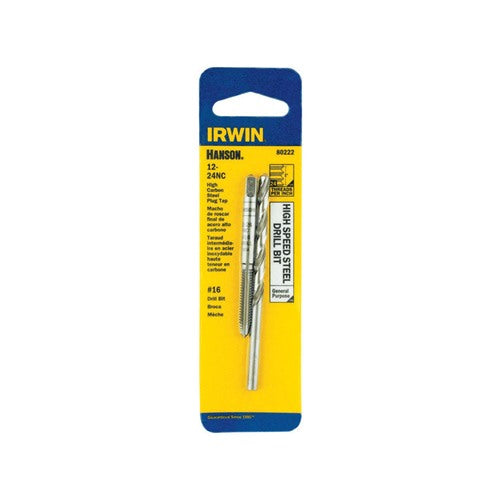Irwin Hanson 12 - 24 HCS Tap and HSS Drill Bit Set