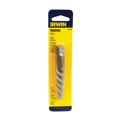 Irwin Hanson 13/32 in. X 13/32 in. D Carbon Steel Spiral Screw Extractor 6 in. 1 pc